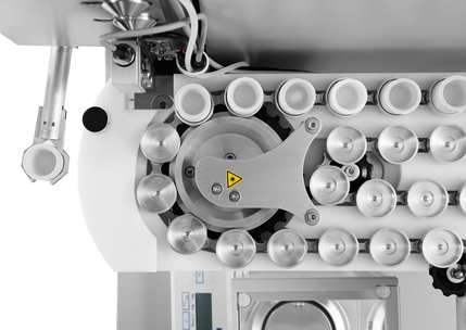 Placing sample in autoloader and analysis