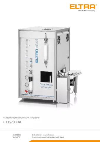 Ürün veri sayfası CHS-580A