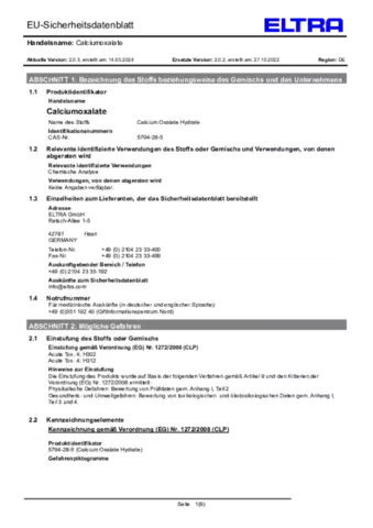 Calciumoxalat