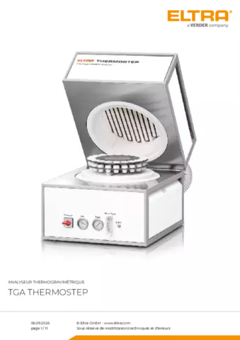 Fiche produit TGA Thermostep