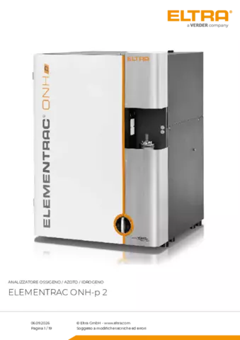 Scheda tecnica del prodotto ONH-p