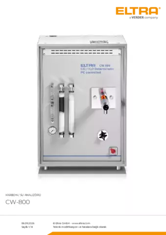 Ürün veri sayfası CW-800